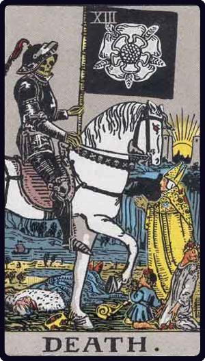 Death tarot card from the Rider-Waite-Smith deck