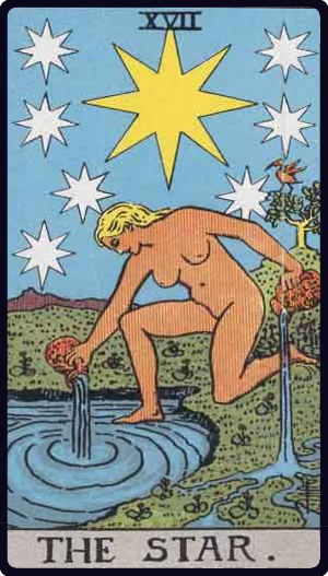 The Star tarot card from the Rider-Waite-Smith deck