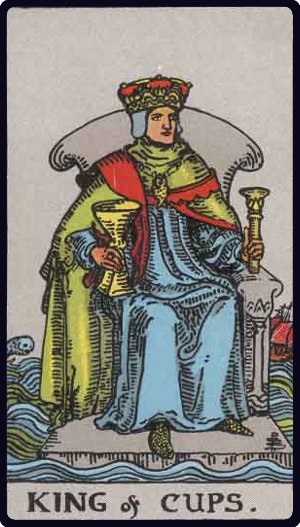 King of Cups tarot card from the Rider-Waite-Smith deck